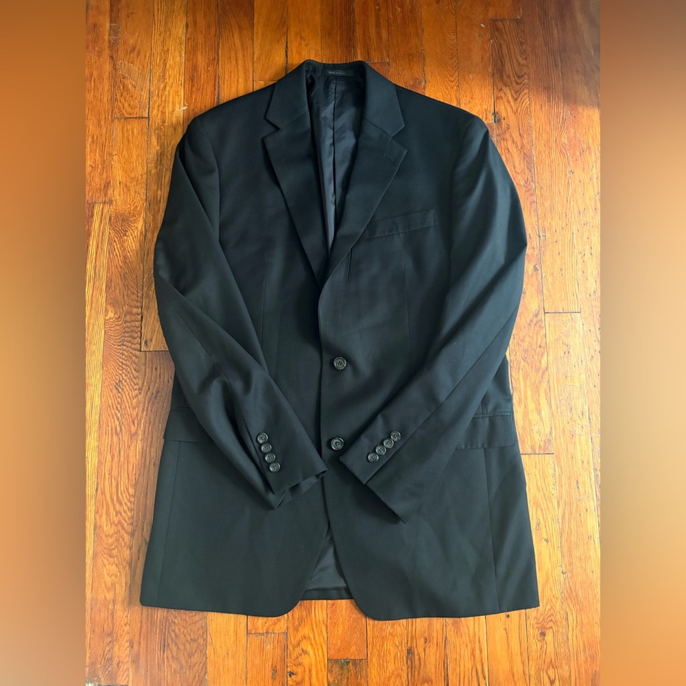 NEW Ralph Lauren Mens Black Blazer Jacket 40L